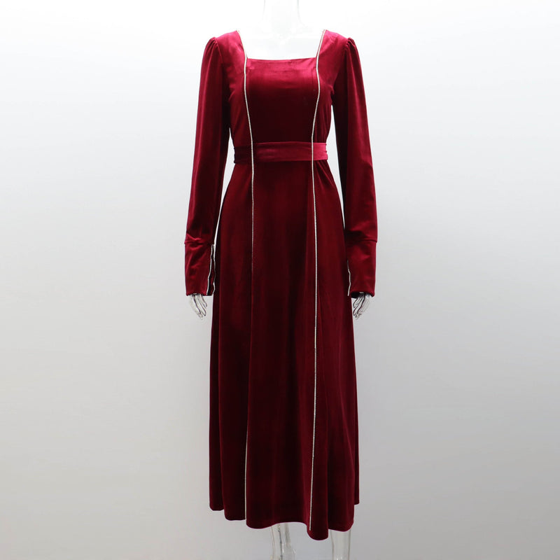 Faye™ | Velvet Long Dress