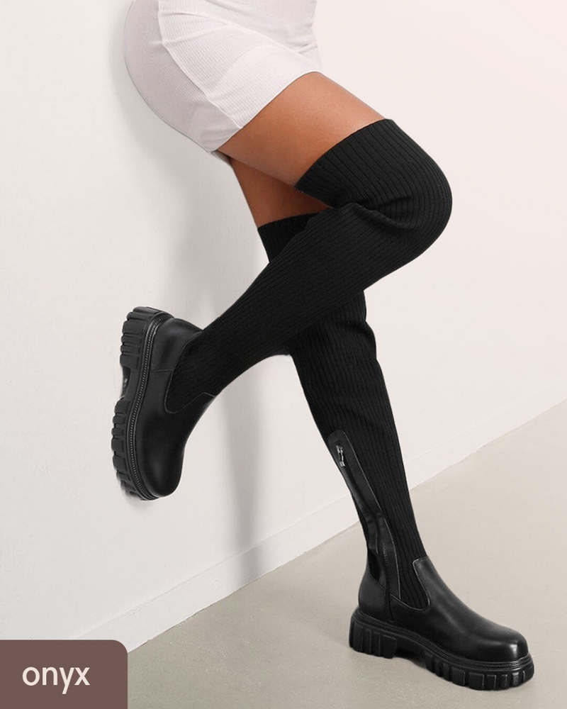 Josie™ | Thigh High Knit Boots