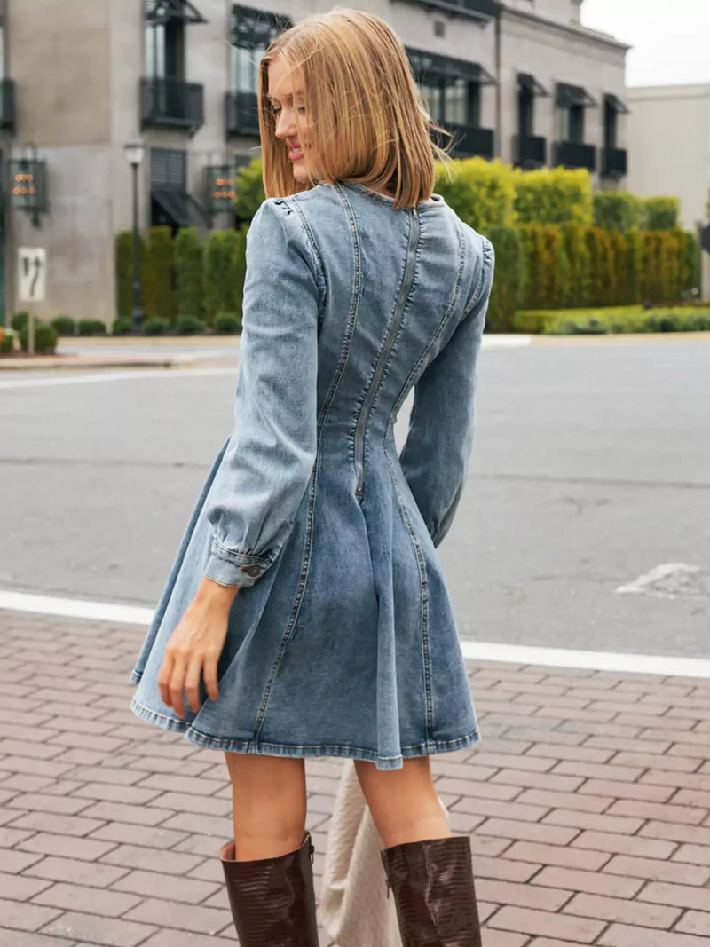 Mila™ | DENIM LONDON DRESS