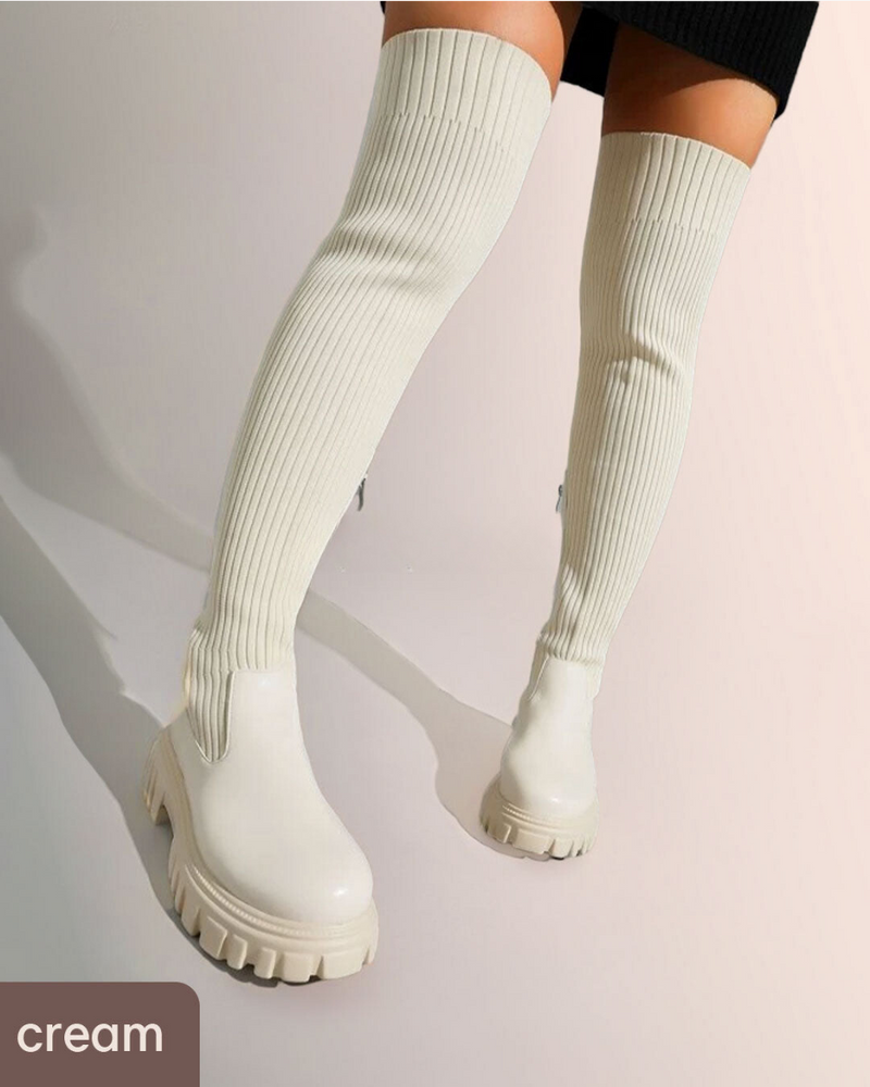 Josie™ | Thigh High Knit Boots