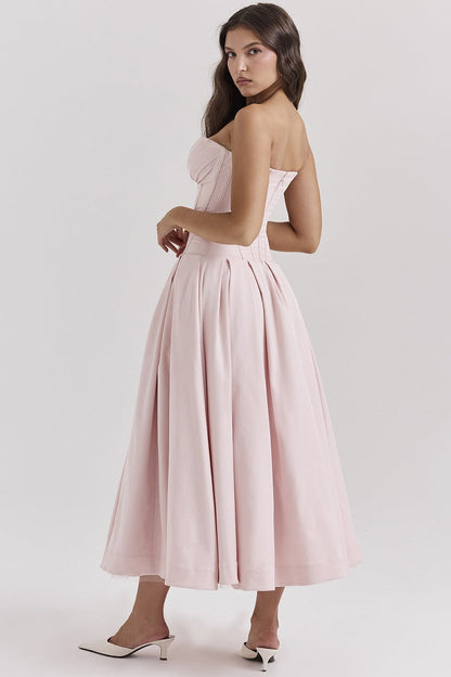 Tia™ | Strapless Midi Dress