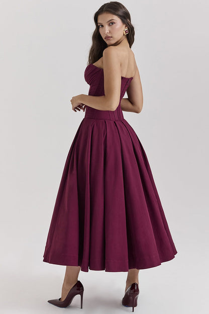 Tia™ | Strapless Midi Dress