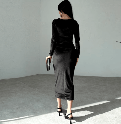 Sasha™ | Velvet Long Dress