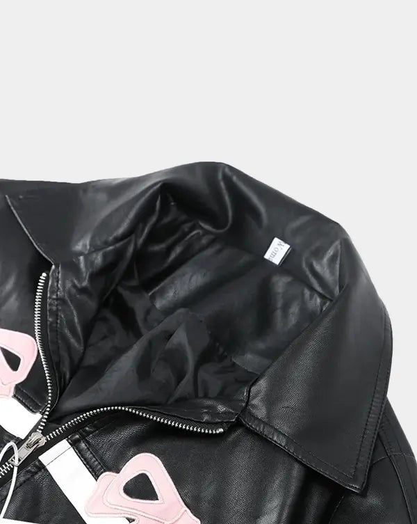 Joni™ | Bow Leather Jacket